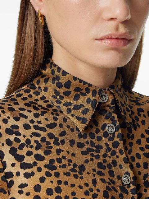 Versace leopard-print shirt - Brown