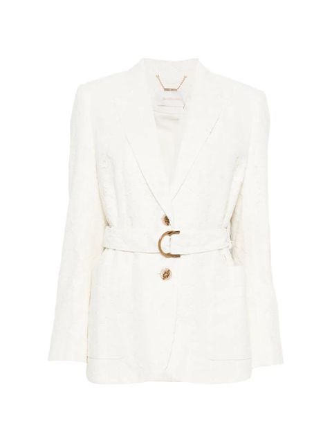ZIMMERMANN Luna belted blazer - Neutrals - zdjęcie produktu nr 1