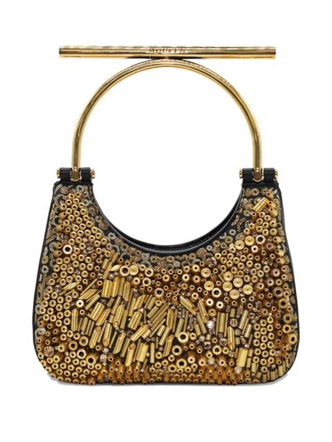 Alexander McQueen bead-embellishment mini bag - Gold - zdjęcie produktu nr 1