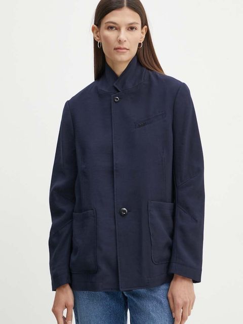 G-Star marynarka kolor granatowy jednorzędowa gładka D25210-D714 - zdjęcie produktu nr 1