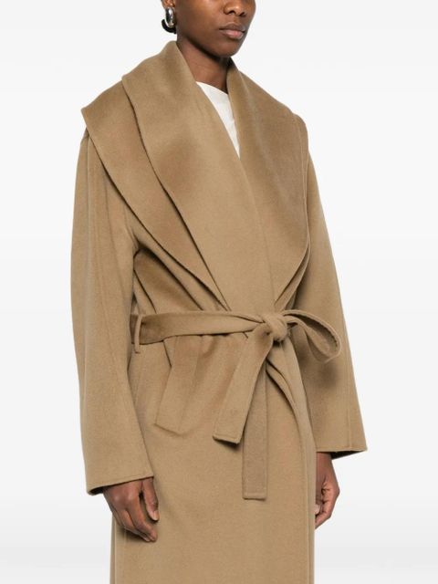 Róhe signature scarf coat - Brown
