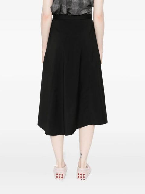 LOEWE asymmetric midi skirt - Black