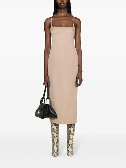 The Attico panelled virgin-wool dress - Neutrals - zdjęcie produktu nr 2