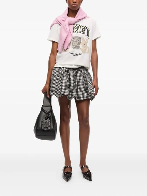 GANNI logo-print T-shirt - White - zdjęcie produktu nr 2