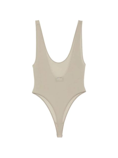 WARDROBE.NYC V-neck bodysuit - Neutrals - zdjęcie produktu nr 2
