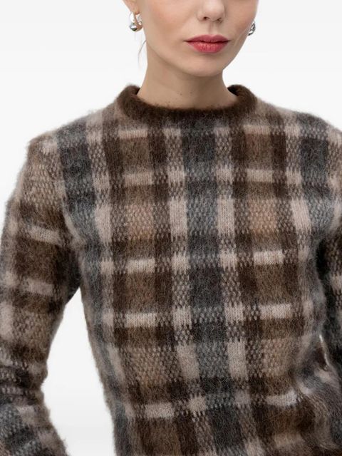Nanushka checked sweater - Brown