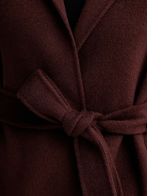 Filippa K płaszcz wełniany kolor brązowy 32512