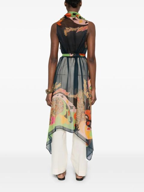 ETRO paisley-print coat - Blue