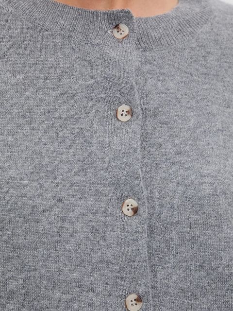 Answear.LAB kardigan z wełny merino damski kolor szary lekki