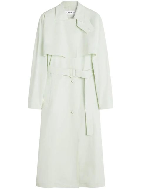 Lanvin belted trench coat - White - zdjęcie produktu nr 1