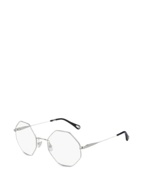 Chloé geometric-frame glasses - Silver - zdjęcie produktu nr 1