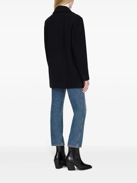ANINE BING Glenn peacoat - Black