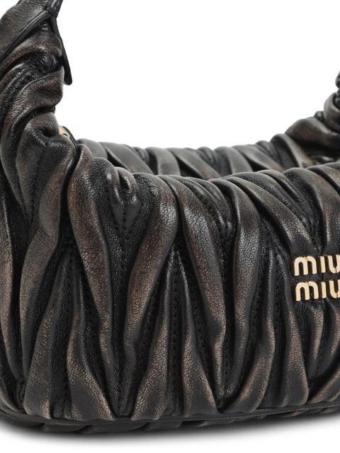Miu Miu matelassé leather mini bag - Brown - zdjęcie produktu nr 2