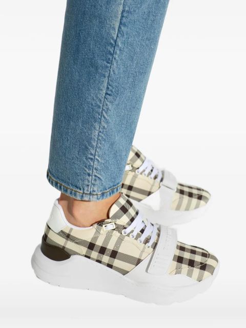 Burberry check sneakers - Neutrals