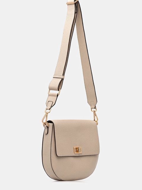 Geox torebka skórzana kolor beżowy D25KAA-00046-C9999