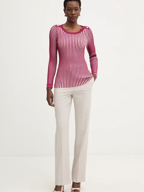 Liu Jo sweter damski kolor różowy lekki TA6305 MS55N - zdjęcie produktu nr 2