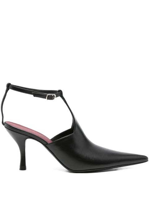 Magda Butrym 85mm pointed-toe ankle-strap pumps - Black - zdjęcie produktu nr 1