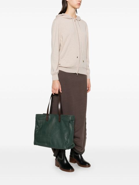 DRAGON DIFFUSION leather tote bag - Green