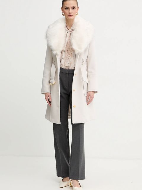 Marciano by Guess płaszcz z dodatkiem wełny ALICE kolor beżowy 5BGL26 1799Z - zdjęcie produktu nr 2