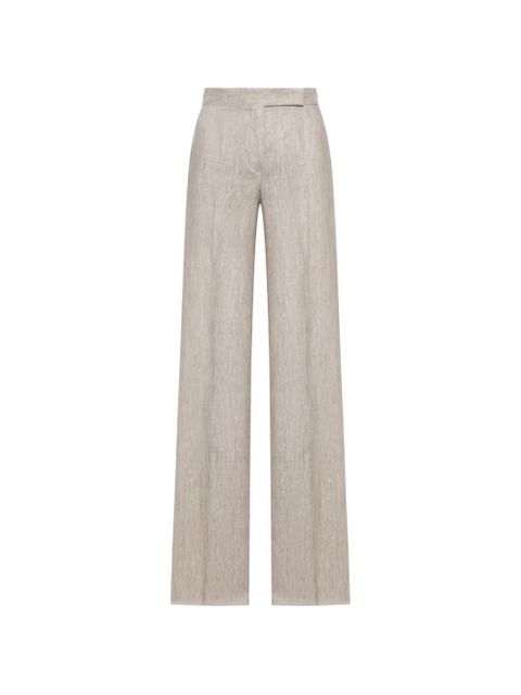 Max Mara chevron wide trousers - Neutrals - zdjęcie produktu nr 1