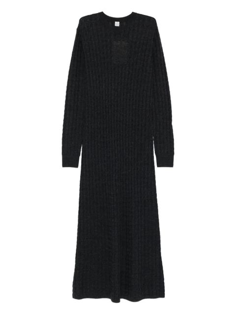 TOTEME cable-knit maxi dress - Grey - zdjęcie produktu nr 1