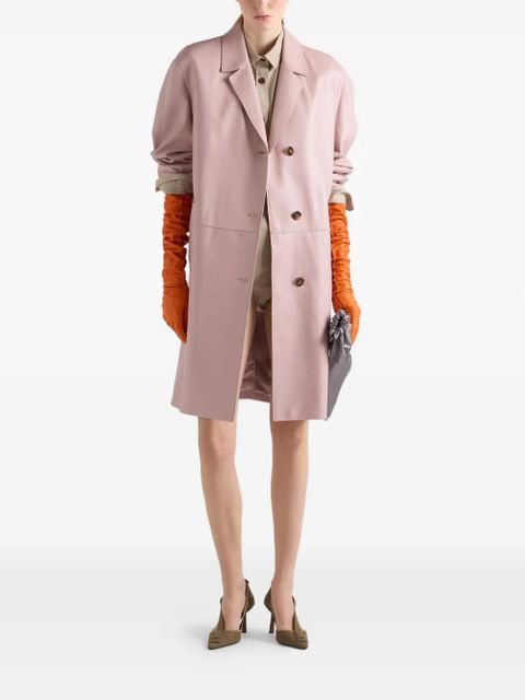 Prada nappa leather coat - Pink - zdjęcie produktu nr 2