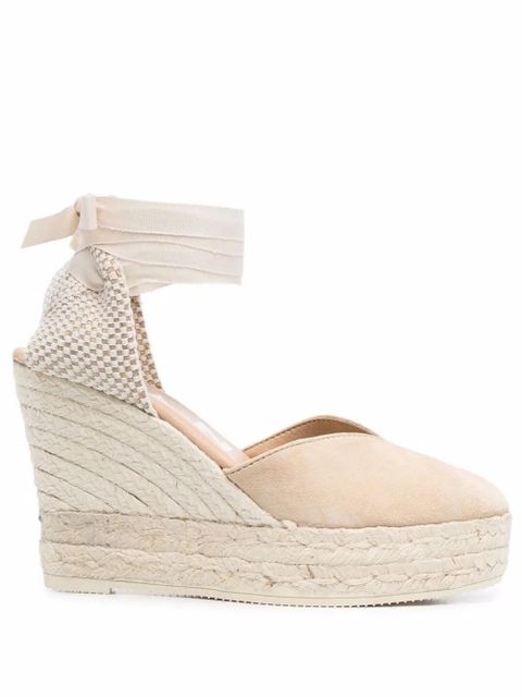 Manebi Hamptons lace-up wedge espadrilles - Neutrals - zdjęcie produktu nr 1