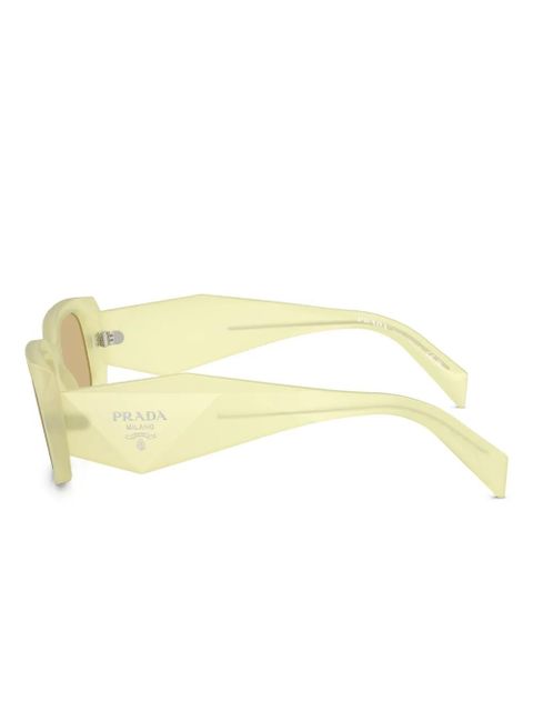 Prada Eyewear Symbole geometric-frame sunglasses - Yellow