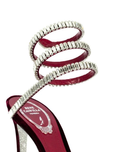 René Caovilla 105mm Cleo Spark sandals - Red