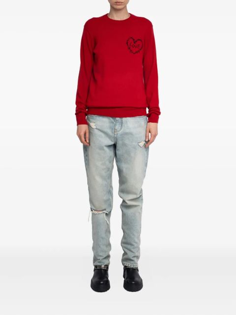 Zadig&Voltaire Kendy wired-heart sweater