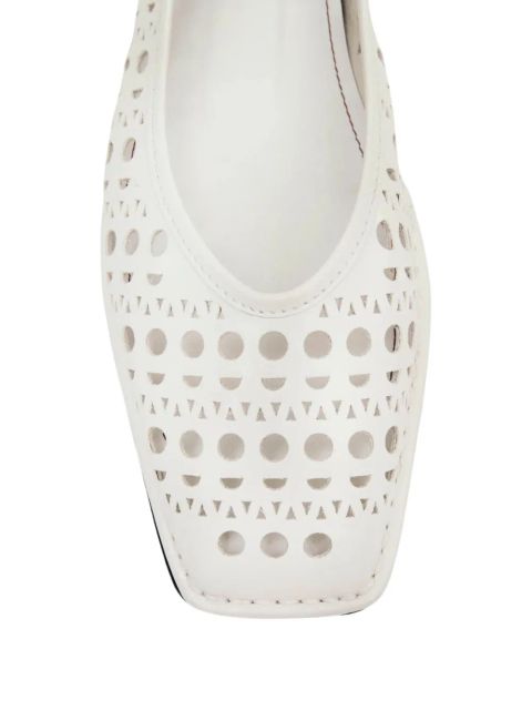 ALOHAS Sway Slit flat pumps - White