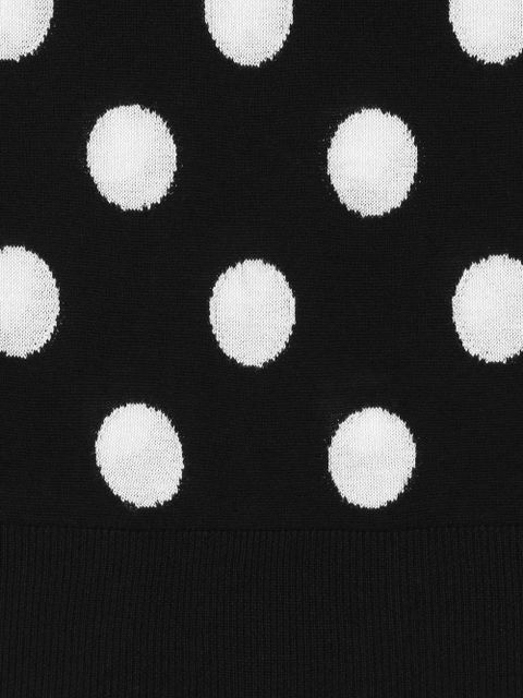 Dolce & Gabbana polka-dot knitted vest - Black