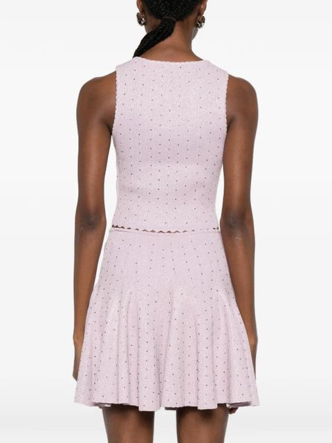 SANDRO elasticated-waistband mini skirt - Purple