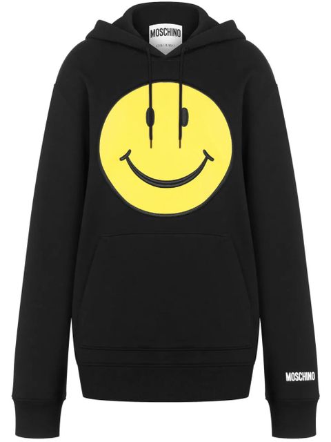 Moschino Smiley cotton hoodie - Black - zdjęcie produktu nr 1