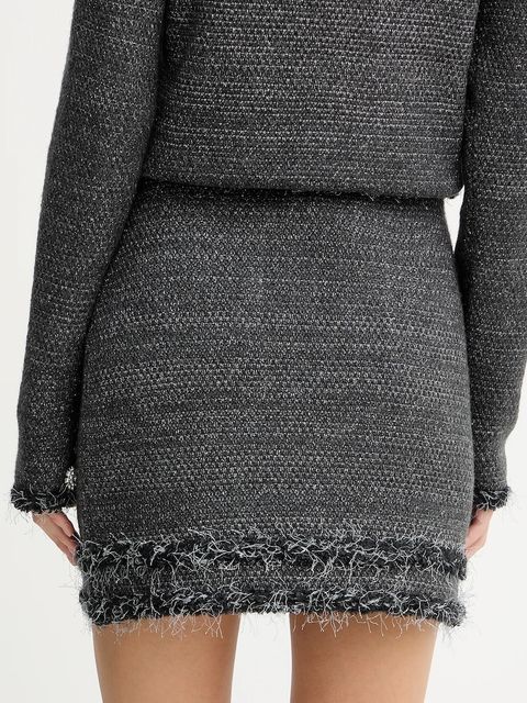 Blugirl Blumarine spódnica kolor czarny mini rozkloszowana RF5154.MA950 - zdjęcie produktu nr 2