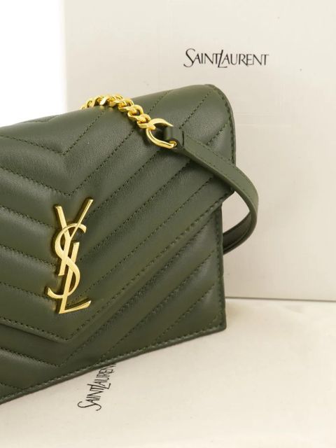 Saint Laurent Cassandre leather shoulder bag - Green