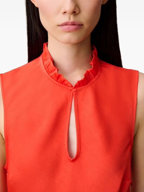 Claudie Pierlot ruffled cutout dress - Red