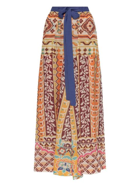 ETRO patterned tie-waist trousers - Neutrals - zdjęcie produktu nr 1