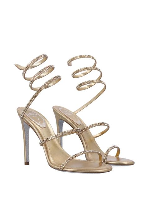René Caovilla Cleo embellished pumps - Gold