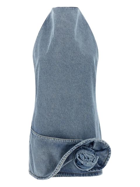 Magda Butrym Denim flower mini dress - Blue - zdjęcie produktu nr 1
