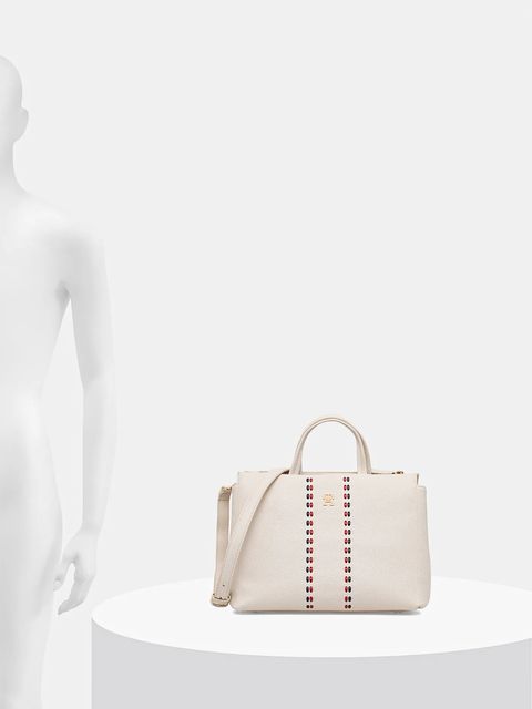 Tommy Hilfiger torebka kolor beżowy AW0AW18155