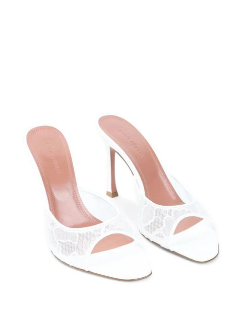 Amina Muaddi Alexa Lace sandals - White - zdjęcie produktu nr 2