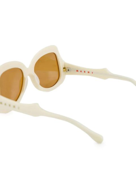 Marni Eyewear oversize-frame sunglasses - Neutrals - zdjęcie produktu nr 2