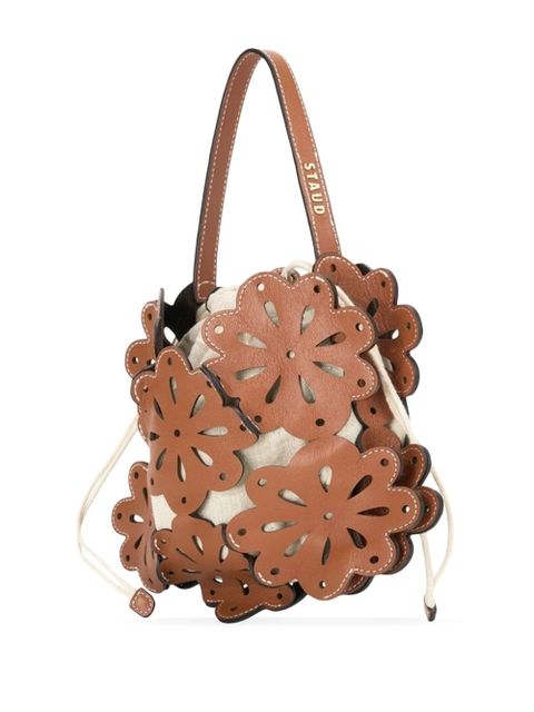 STAUD Flora basket bag - White