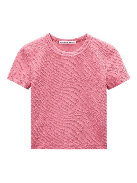 Alexander Wang logo-embossed T-shirt - Pink - zdjęcie produktu nr 1