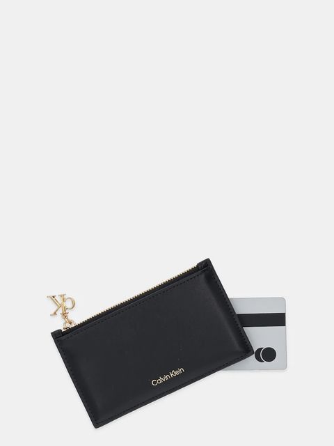 Calvin Klein portfel skórzany damski kolor czarny LV04F1076G - zdjęcie produktu nr 2