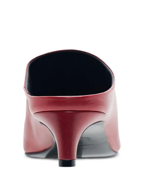 Jil Sander pointed-toe leather mules - Red - zdjęcie produktu nr 2