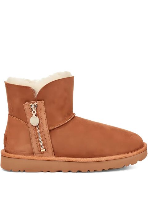 UGG mini Bailey Zip "Chestnut" ankle boots - Brown - zdjęcie produktu nr 1