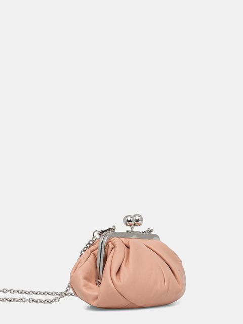 Weekend Max Mara torebka skórzana PRATI kolor różowy 2615511164600 - zdjęcie produktu nr 2