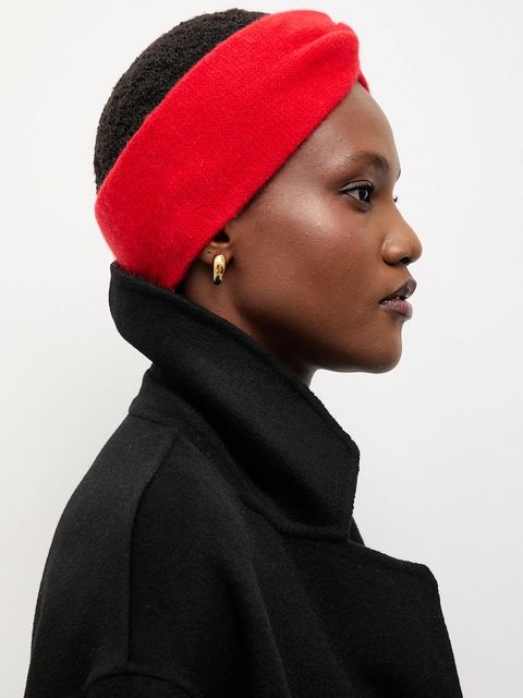 Answear.LAB opaska wełniana kolor czerwony - zdjęcie produktu nr 1